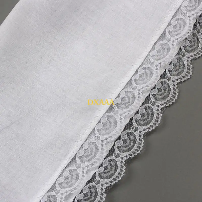 DXAA động Hankie Women Handkerchief cotton ren trang trí siêu mềm có thể giặt được