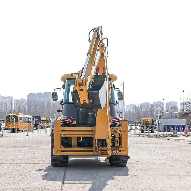 Customized Robust Backhoe Loader With Thick Steel Body Construction Withstanding Heavy Impact On Job Sites