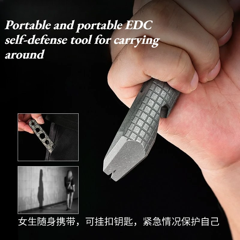 Titanium Alloy Crowbar Bottle Opener Pliers Personalized Multi-functional High Quality Outdoor Self-defense Emergency Tool