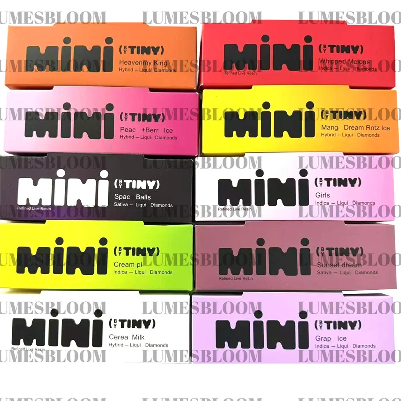 

Tiny Empty Cartridge Storage Opp Pouches 2000MG Display Paper Box Foldable Hologramic Packaging Cart Tank Custom Cardboard