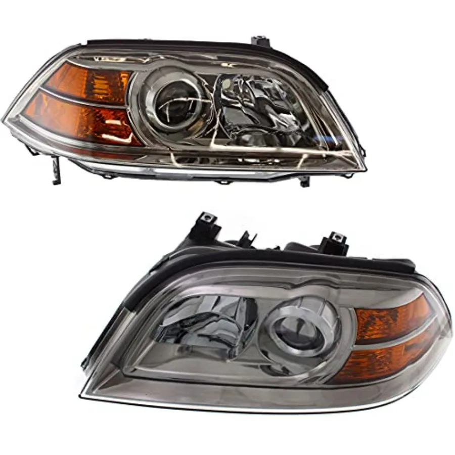 

Headlights Assembly for Acura MDX 2004-2006 Halogen Headlights Car Fit Base Touring Driver Passenger Side Replaces 33151S3VA12