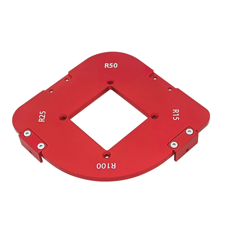 Runde Eck-Jig-Vorlagen R5 R10 R15 R20 R25 R30 R50 R100 Holzfräser Jig Radius Quick-Jig Router Tischbit Holzbearbeitungswerkzeuge