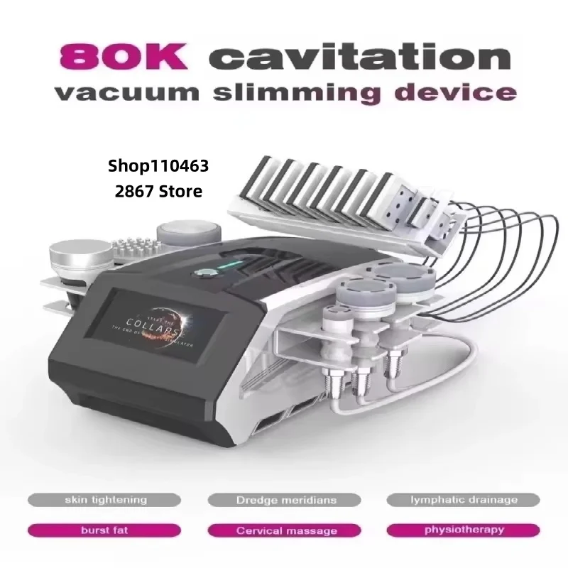 Dispositivo de adelgazamiento al vacío de cavitación 80K、ドレンジリンファティック、リポレーザーのドラガド、メリディアノス、フィジオテラピア 2025