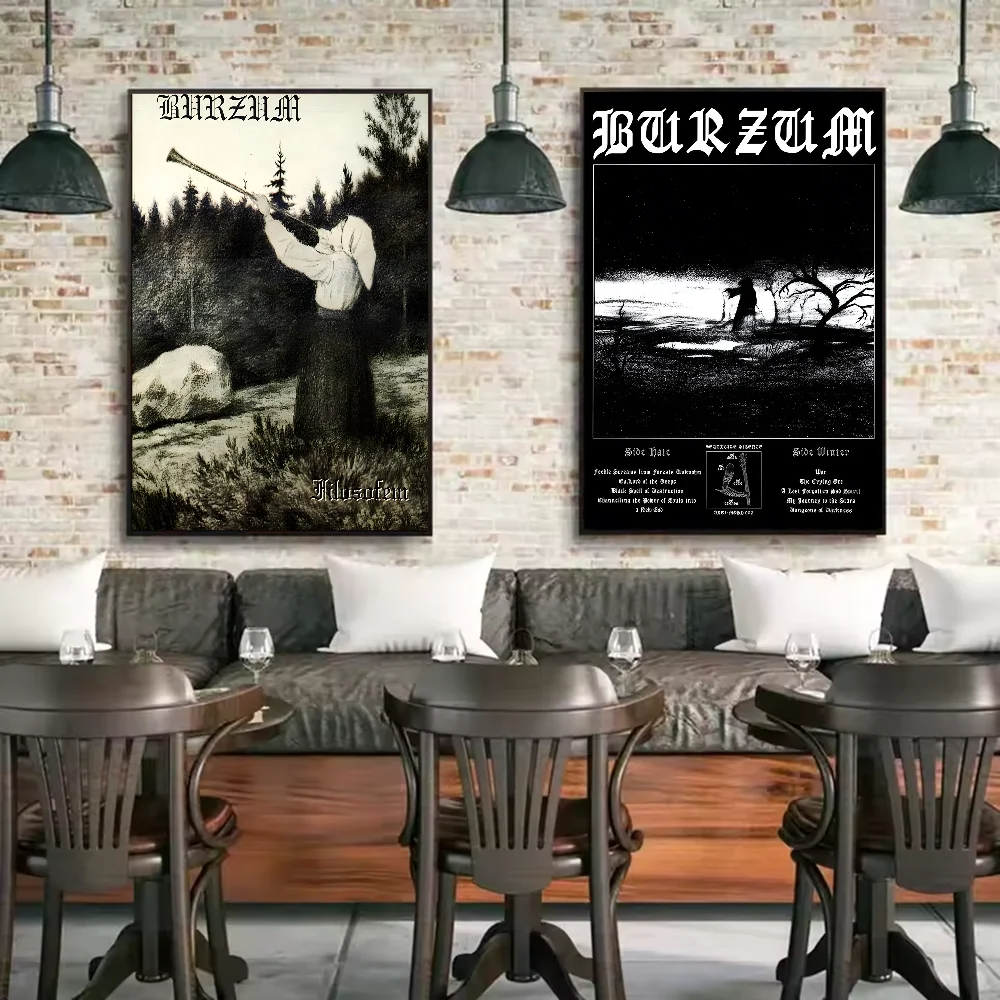 Mayhem Live In Leipzig Burzum Poster HD art sticky wall waterproof home living room bedroom bar aesthetic decoration