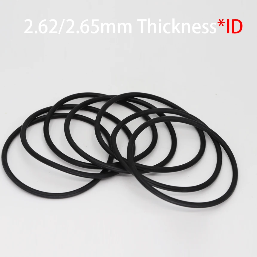 

104.5/107.62/110/113.97/120.32mm ID 2.62mm Thickness CS Black NBR Oring Rubber Washer Spacer Round Oil Seal Gasket O Ring