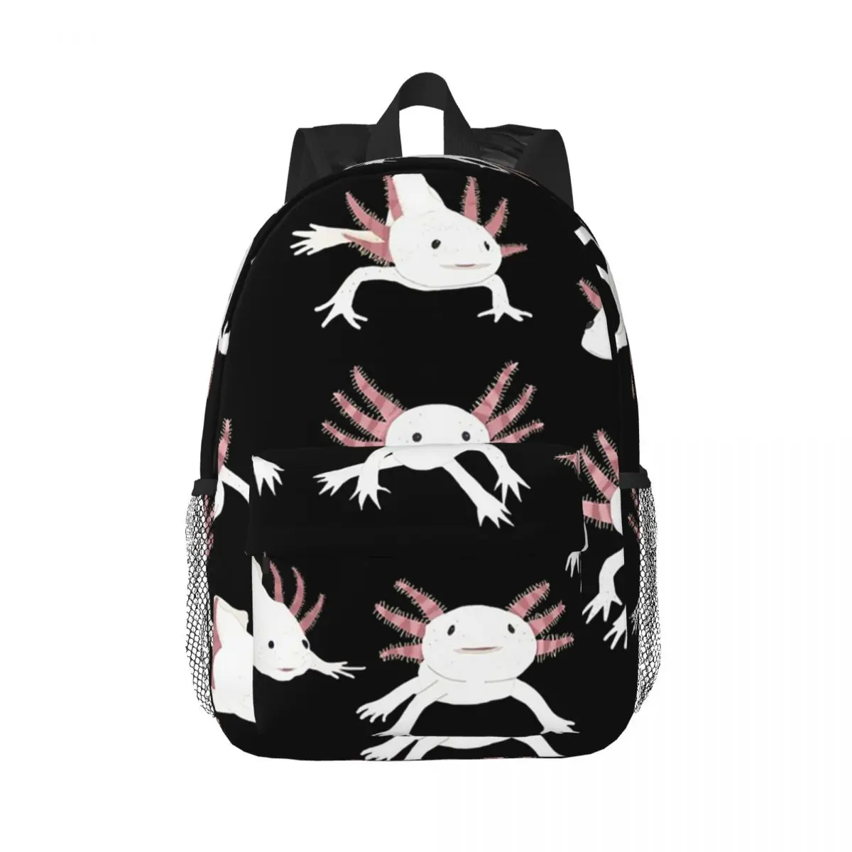 Axolotls-mochila escolar para adolescentes, bolso de hombro de gran capacidad, a la moda, para estudiantes