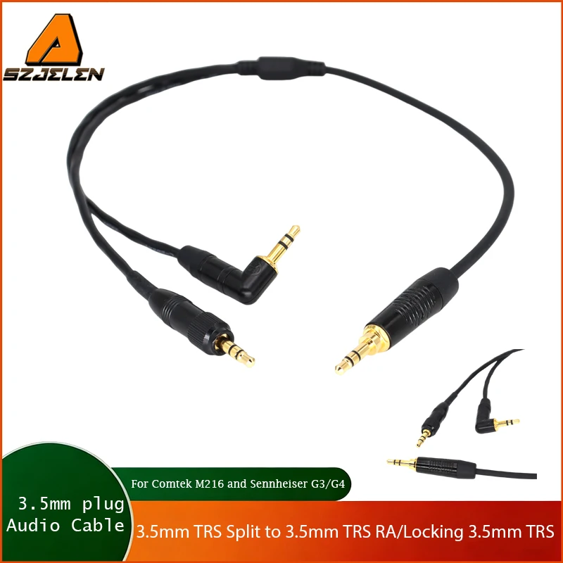 

New Type 3.5mm TRS Split to 3.5mm TRS RA and Locking 3.5mm TRS for SD Mix Pre 10II (X1/X2) to Comtek M216 and Sennheiser G3/G4