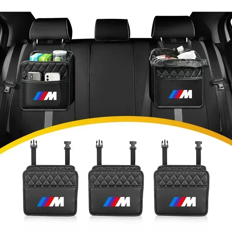 

Car Backseat Organizer Multifunction Leather Interior Hanging Storage Bag For BMW M E34 E36 E60 E90 E46 E39 E70 X5 X6 7 M3 M5 M6