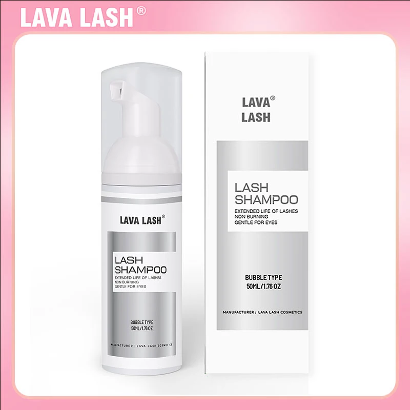 

Lava Lash Mousse Extension Eyelashes Shampoo Peach Gentle Cleansing Grafting Foam 50ml Makeup Tools Korea Non-Irritation