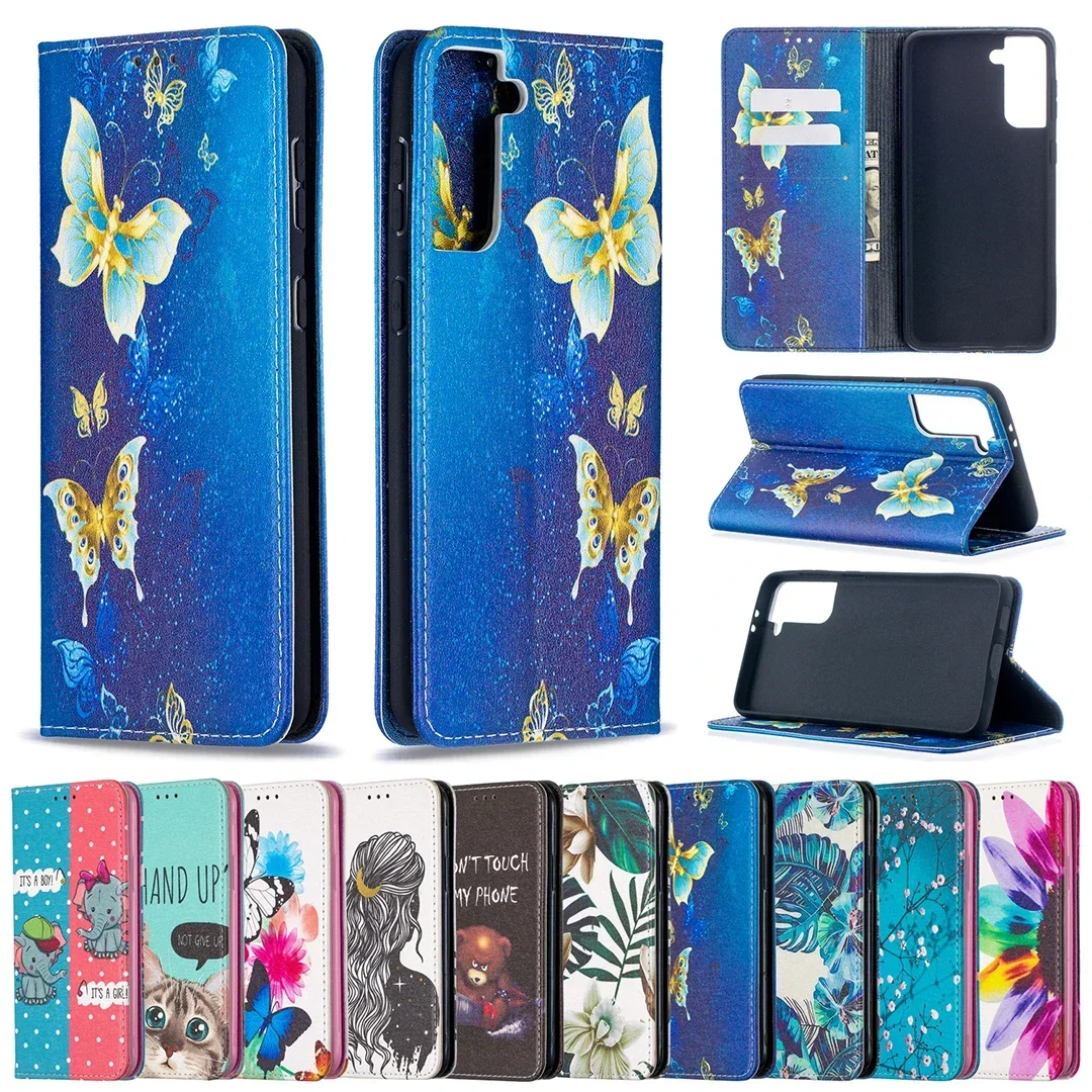 

G1*Magnetic Leather Case Wallet Anti-fall Flip Phone Case For SAMSUNG GALAXY M32 A91 A82 A81 A73 A72 A71 A70 A53 A52 A52S 4G/5G