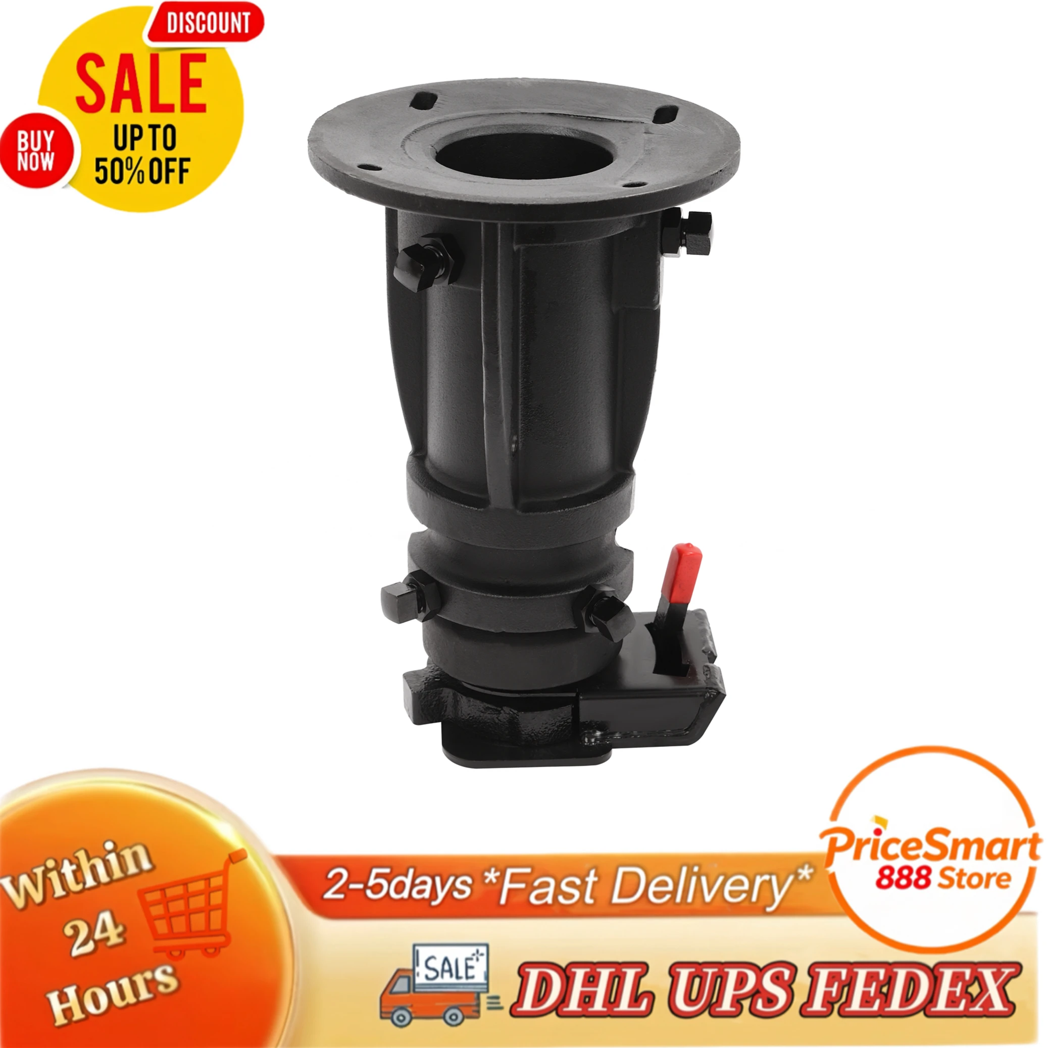 

RV 5th Wheel to Gooseneck Adapter, Adjustable 5th Wheel Adapter, 2"-16" Gooseneck Adapter C5G1216