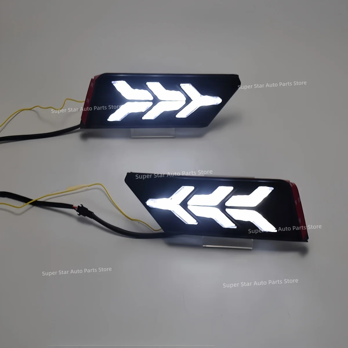 For Volkswagen Jetta R-Line 2016-2018 Daytime running light Modification 3 colors LED Flowing water Turn signal Decorative light