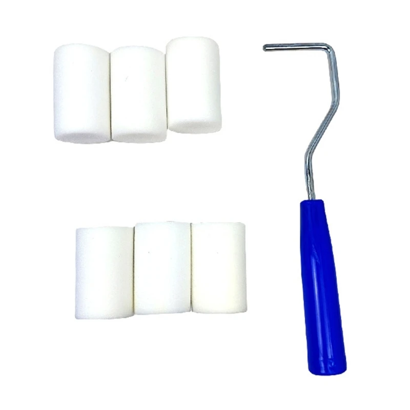 Alat Lukis Presisi 2 "Rol Busa dengan Baki Rol Busa Kecil untuk Presisi Dapatkan Hasil Profesional