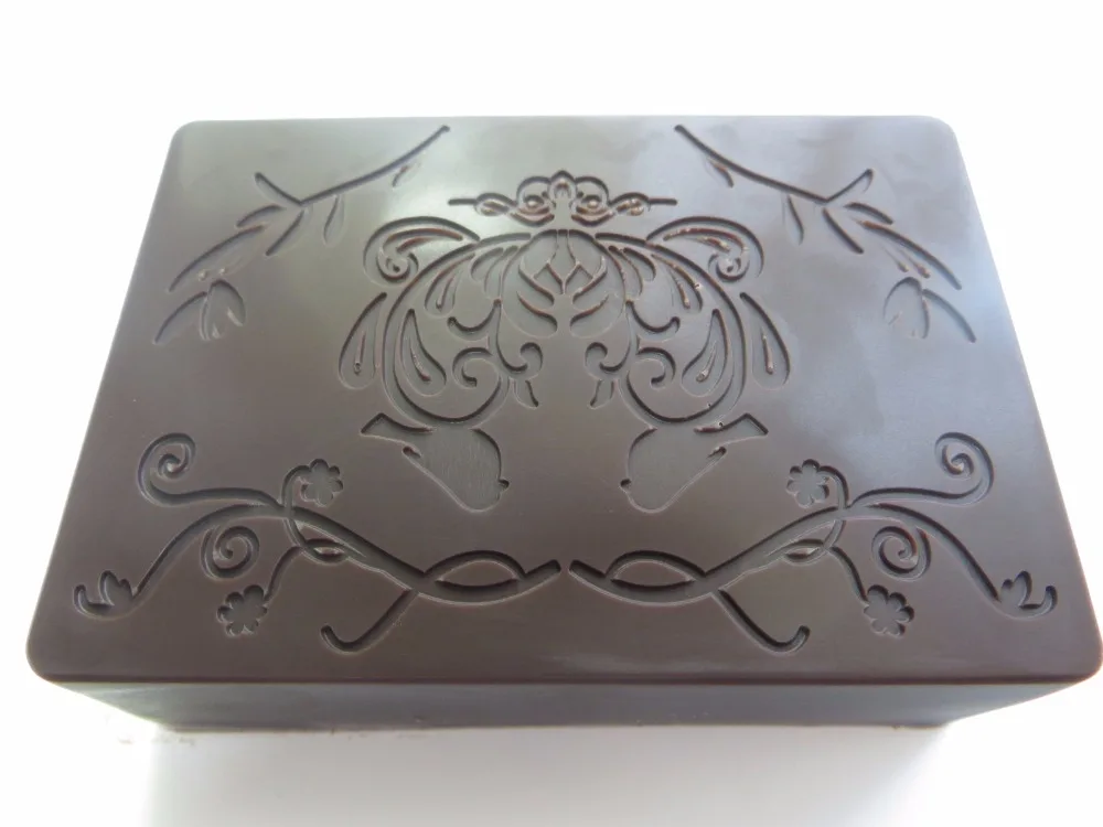 QT0053 Square Shape Tree Stamp Handmade Soap Mold Leaves Art Pattern Chocolate Mould DIY Silicone Soap Molds Pudding Jelly Mould