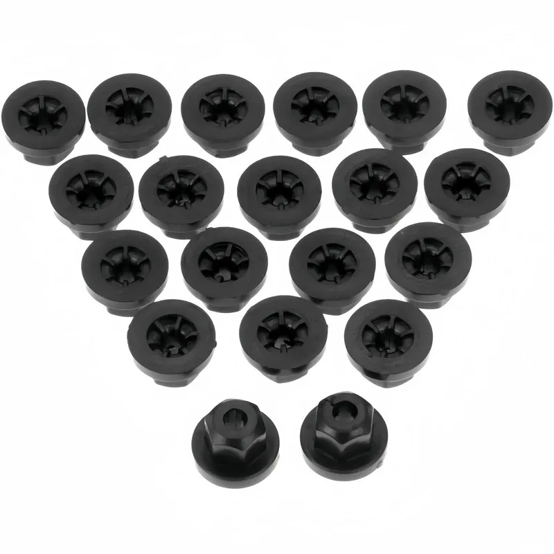 35Pcs Heavy Duty Flange Nuts, Galvanized, for Car Chassis, Machinery & Furniture, Anti-Corrosion