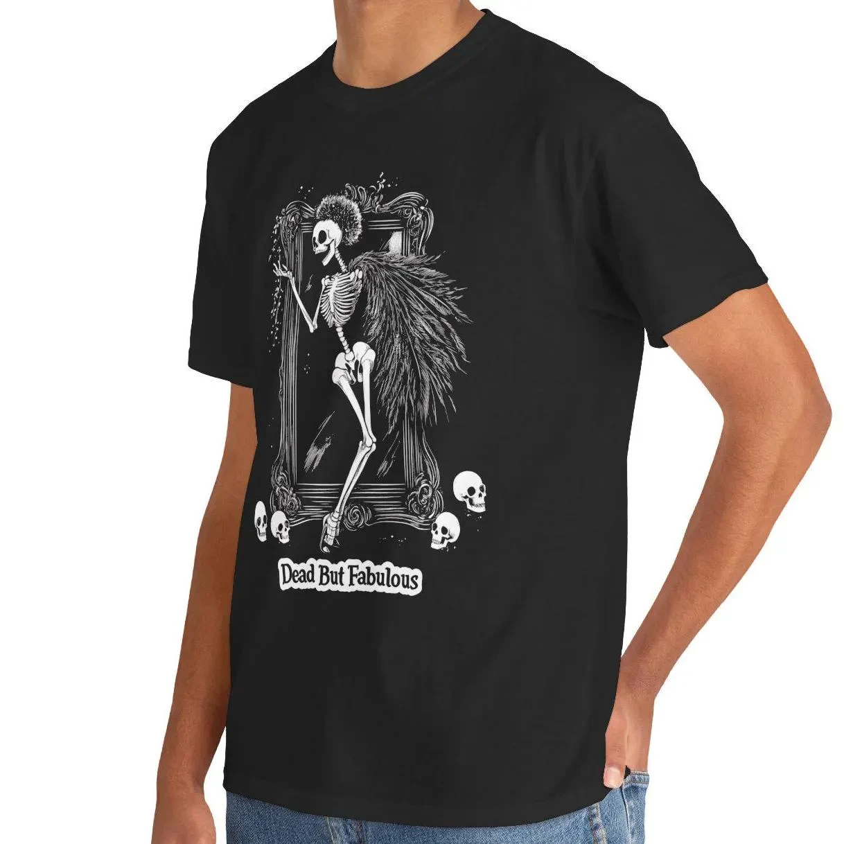 Halloween Skeleton Shirt Funny Gothic Aesthetic T-Shirt Dark Academia Trendy Halloween Party Tee  Men Clothing Comfortable