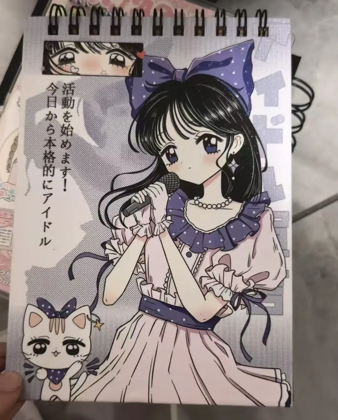caderno-espiral-a6-kawaii-anime-cartoon-material-idol-caderno-de-alta-qualidade-diario-fofo-estilo-japones-para-estudantes-Album-de-recortes