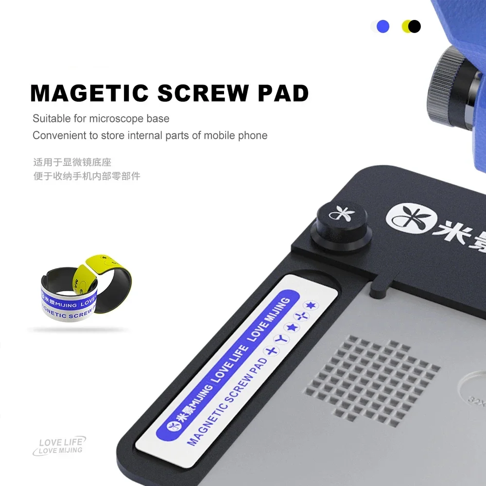 Mijing Magnetic Screw Pad Memory Mat Space Saving For Electric Component Organizer Preventing Getting Lost and Unorganized