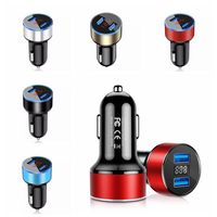 QC 3.0 Dual USB LED Voltmeter Car Charger Charger Adapter Digital Display 3.1A Dual USB Phone Charger 5V-3.1A 12V/24V
