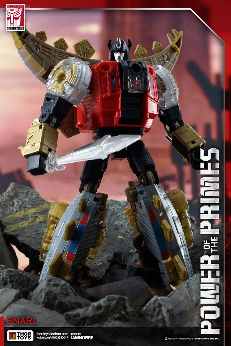 ในสต็อก Transformers Power of The Primes Dinobot Snarl Deluxe Class Action Figure Collection ของเล่นของขวัญ