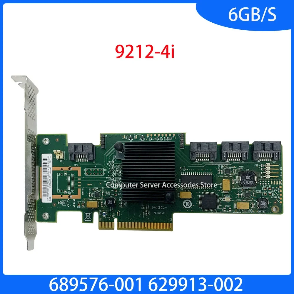 689576-001 629913-002 for Server Smart Array 9212-4i SAS SATA 6GB/S 4-Port PCIe RAID Controller Card Expansion Direct Card