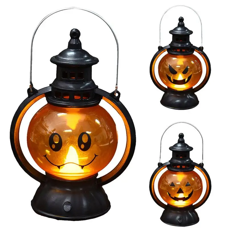 Halloween Jack-O-Lantern Creative Small Oil Lamp Creative Small Oil Lamp Halloween Decorative Portable Pony Light For Bar Ghost