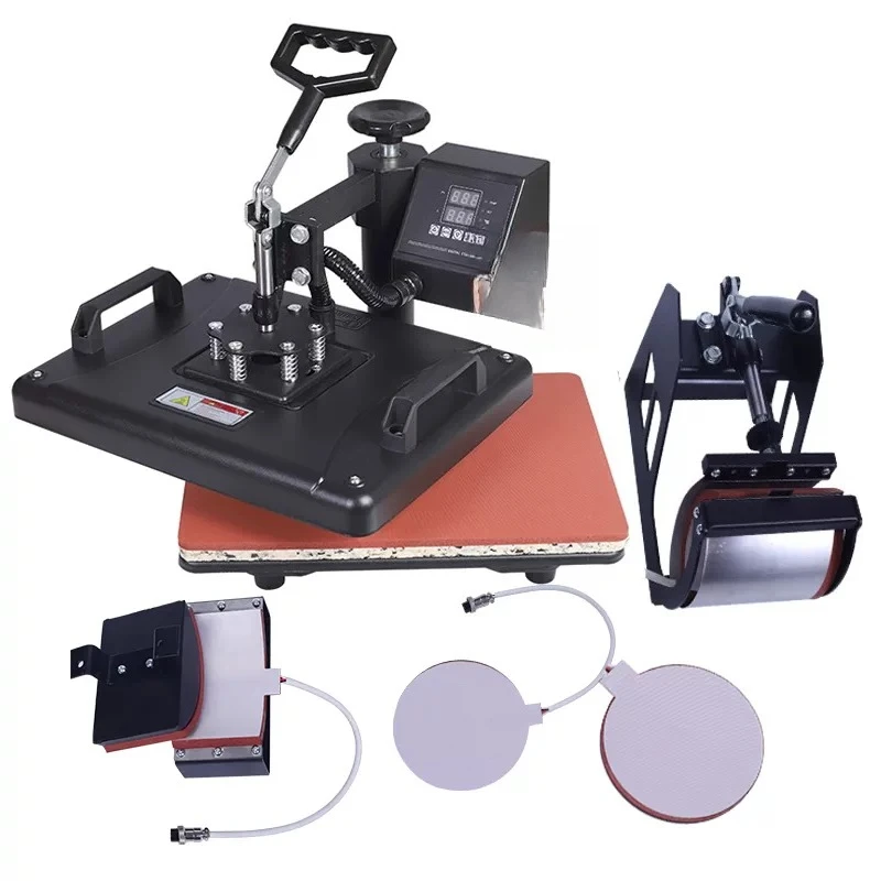 Eight-five-in-one Multi-functional Shaking Head Heat Transfer Cup Machine, Clothes Short-sleeved Printing Machine