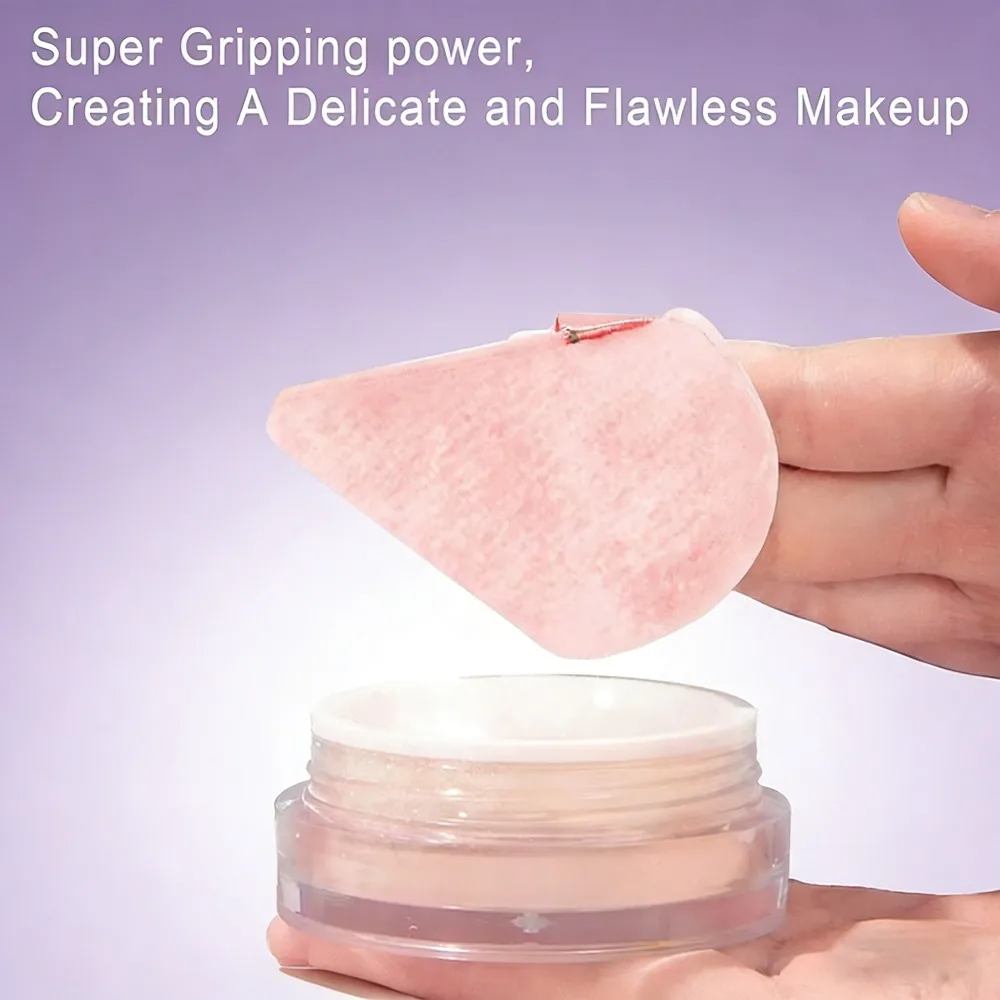 5/10 Uds. Puff de polvo triangular negro rosa, esponja suave de terciopelo para herramienta de belleza de mezcla de bases
