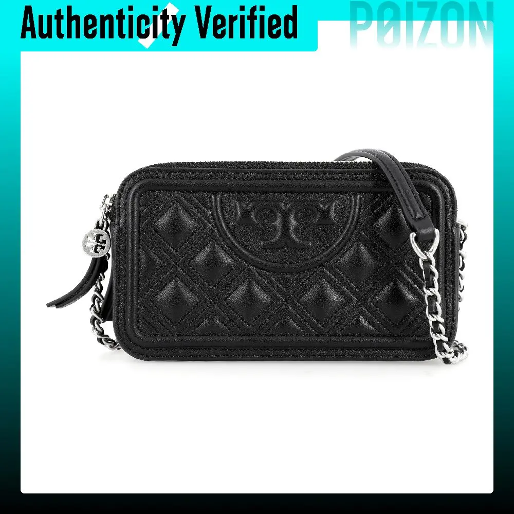 TORY BURCH Fleming Lambskin Crossbody Bags Mini Women's Black 79403-003