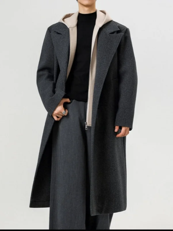 

Trench Coat Pockets Mens Corduroy Blazers Baggy Demi-Season Rainproof Victorian Y2K Hiking Moods Chinese Closure Golden Section
