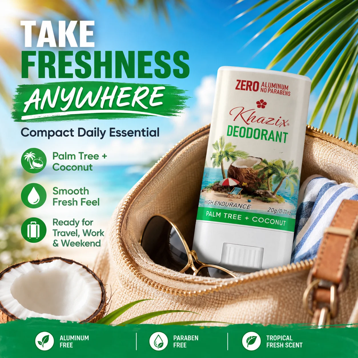 Underarm Deodorant Stick|Dual-Active Odor Fighting Formula|Shea Butter & Essential Oils Infused|Gentle Long-Lasting Freshness.Bo - view 5