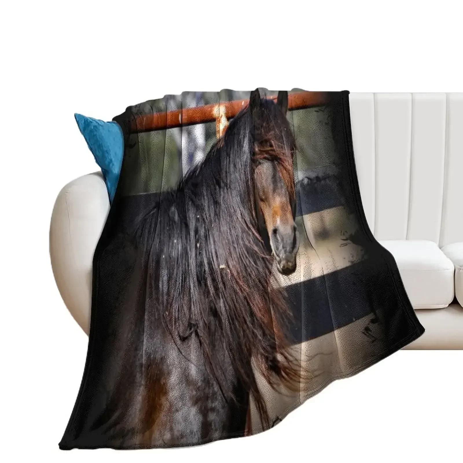 

Australian Brumby Stallion. BRUMBY. Throw Blanket Weighted Thermals For Travel cosplay anime Hairys Blankets