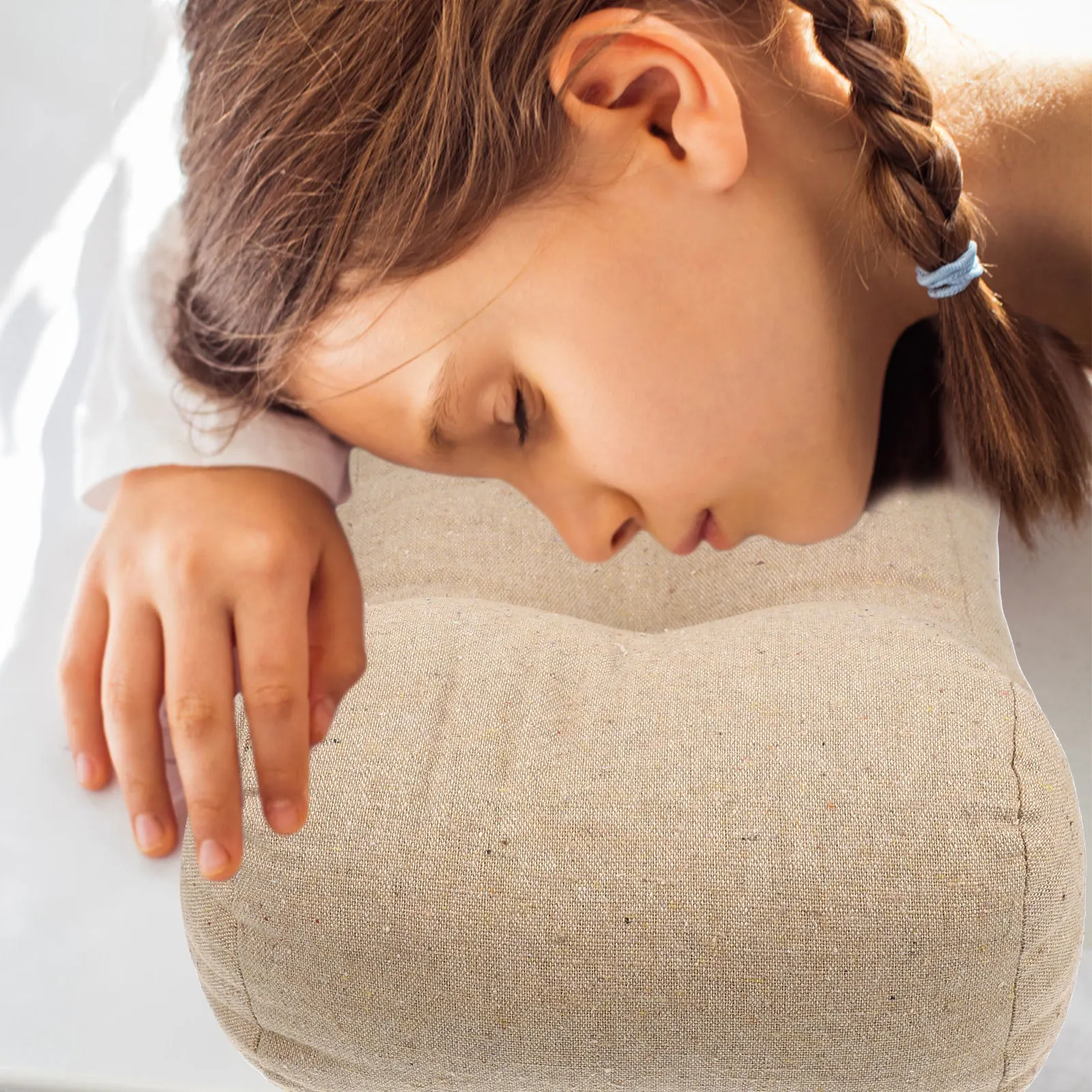 

Lumbar Support Pillow Cushion for Car Seats PP Cotton Linen Fabric Relief Back Pain Ergonomic Design Comfortable Practical Long