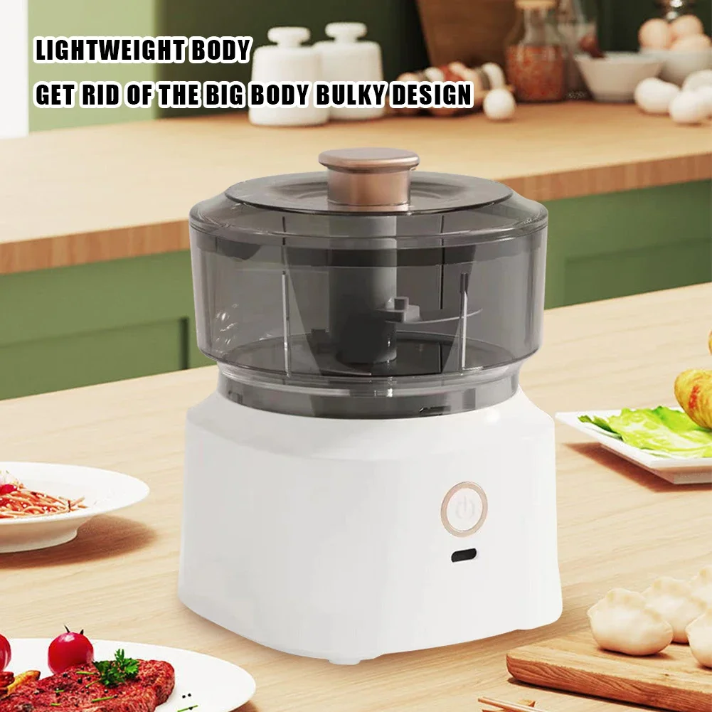 350ml Electric Garlic Masher Crusher Mini Kitchen Food Chopper Multi-Function Pressure Vegetable Cutter Automatic Food Processor