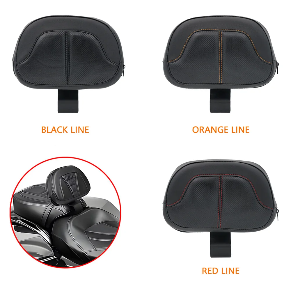 Motorcycle Front Driver Rider Backrest Pad For Harley Touring CVO Road Glide Electra Glide 2009-2022