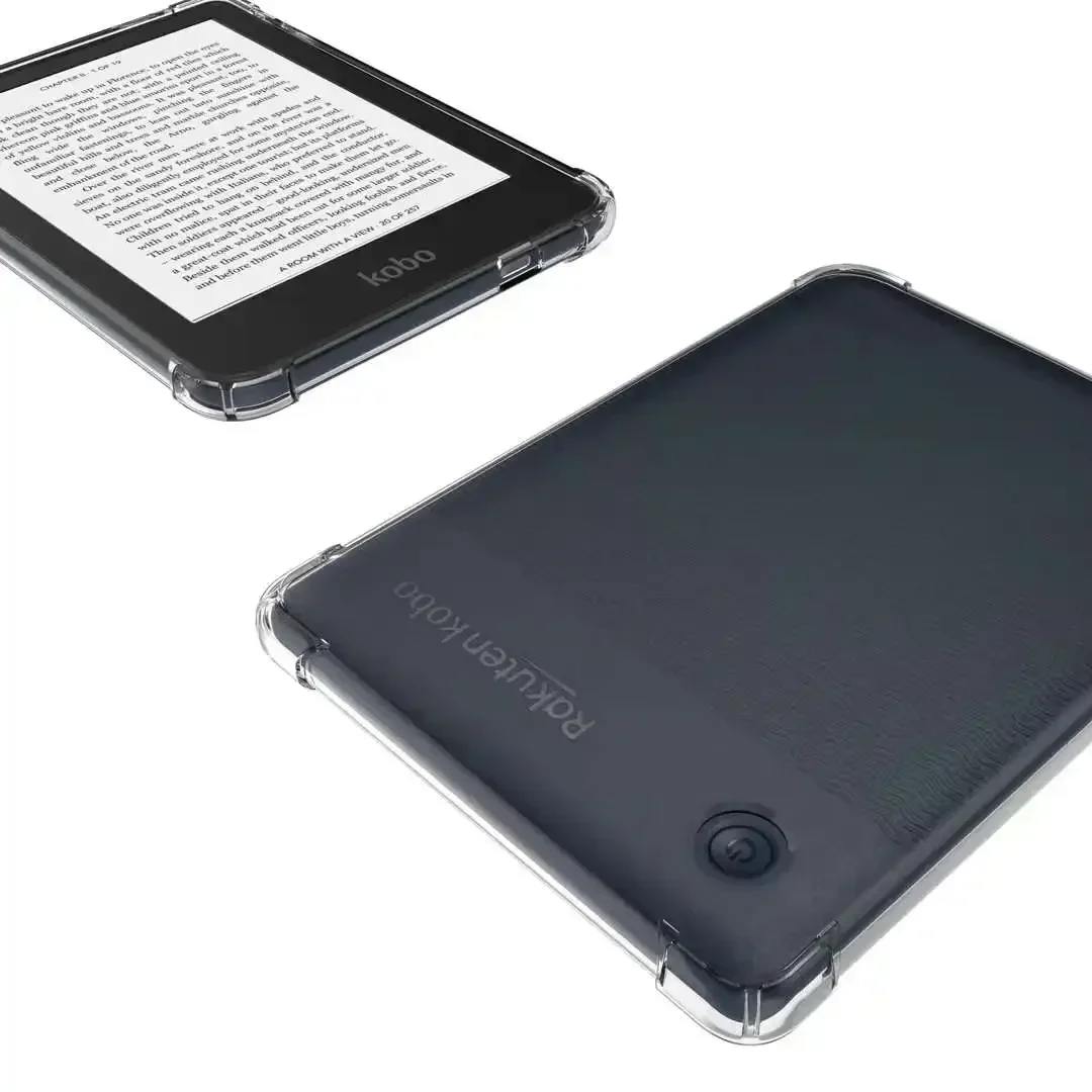 2 Pieces/Lot Slim Shockproof Case For Funda Kobo Clara Colour & BW & 2E 6" eBook Soft TPU Back Cover