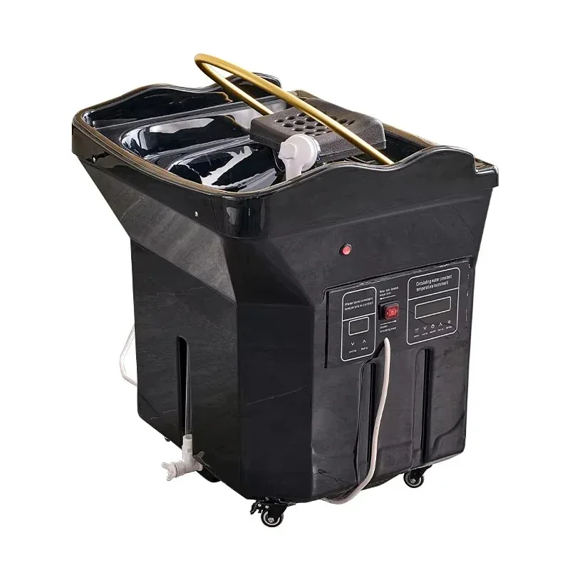 هيد سبا مع خزان مياه، كرسي شامبو متنقل، حوض أسود، حوض شامبو محمول