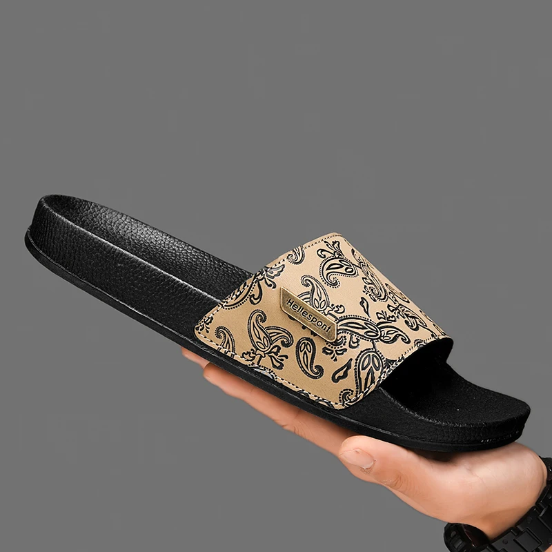 Sandalias Planas para Hombre, para Caminar en la Playa, Diseño Minimalista, Punta Abierta, Antideslizantes, Resistentes al Desgaste, Calzado Casual