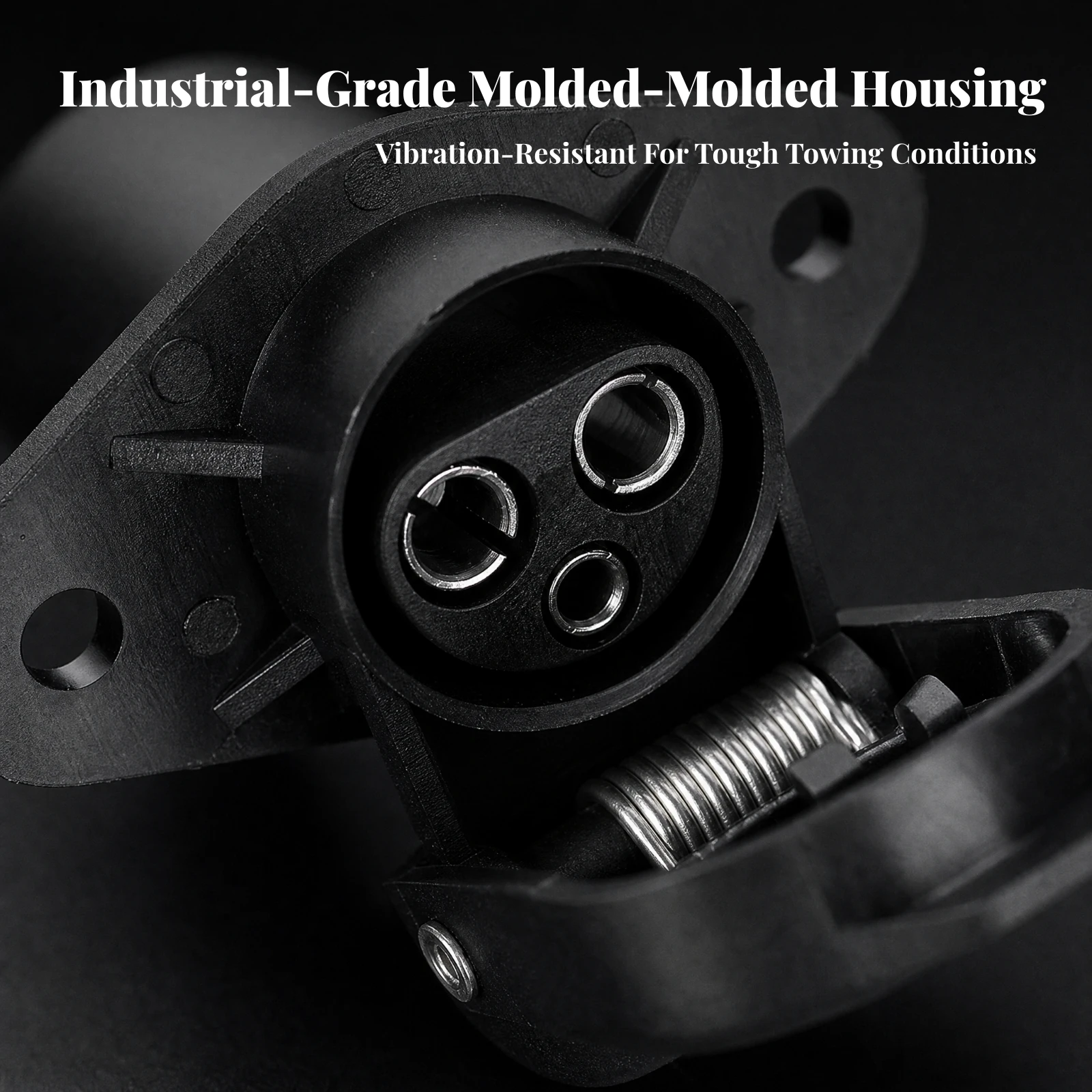 3-Pin Automotive Electrical Connector Compact European-Style 3-Pin Trailer Connector Practical Easy to Handle