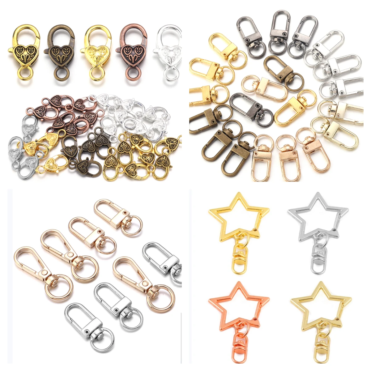 1/5PCS Metal Gourd Buckle Keychain Climbing Hook Car Keychain Strong Carabiner Shape Keychain Accessories Vintage Key Chain Ring