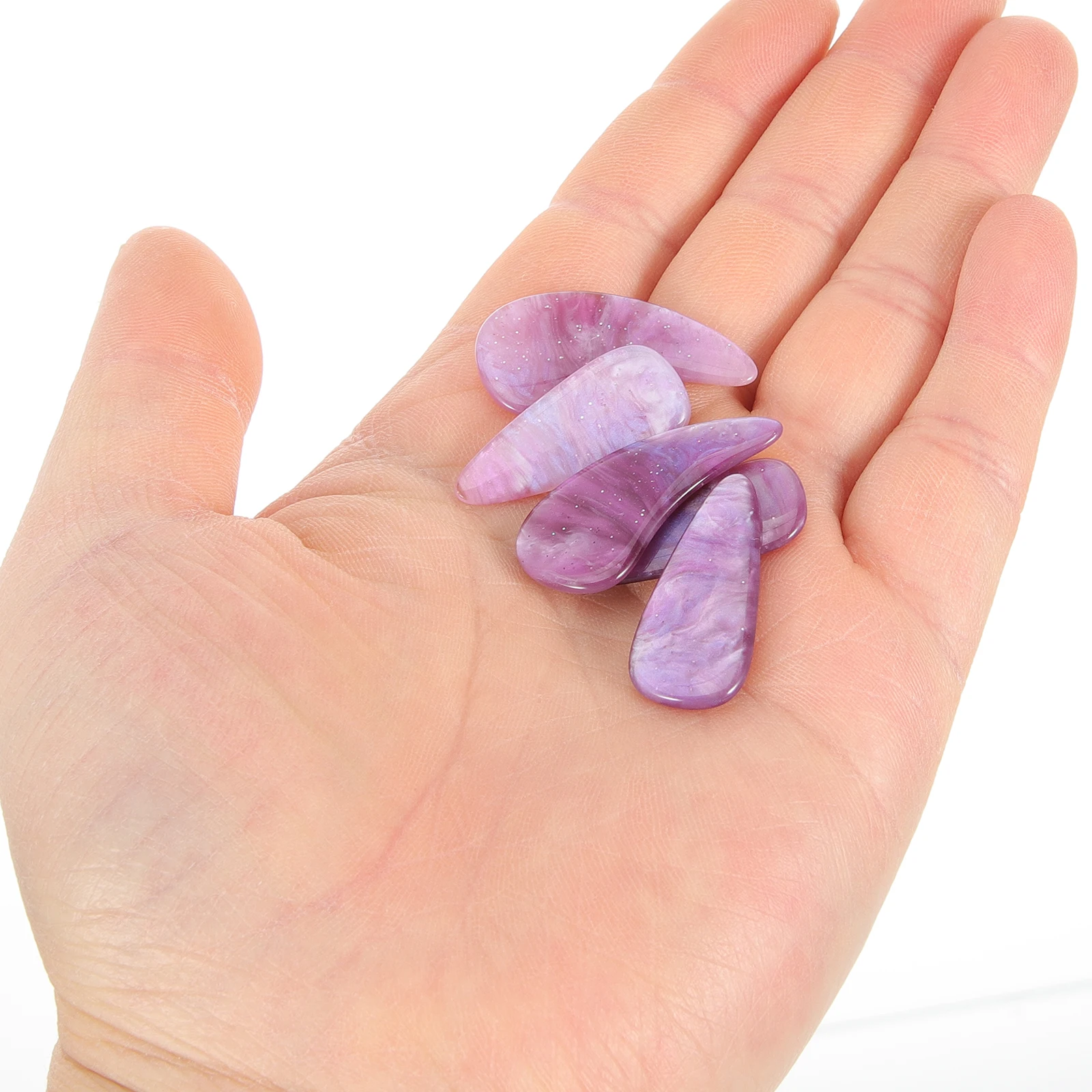 

8 Pcs Synthetic Fiber Guzheng Fingertip Protectors Durable Smooth Nail Covers for Practice Playing Musical Instruments
