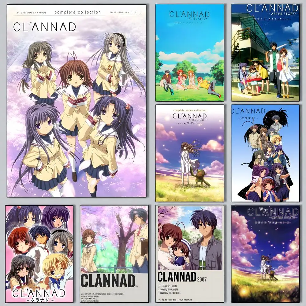 anime CLANNAD Poster Poster Pastel Cozy Aesthetic HD Poster Wall Art Print For Bedroom Dorm Room Decor Teen Girls Gift