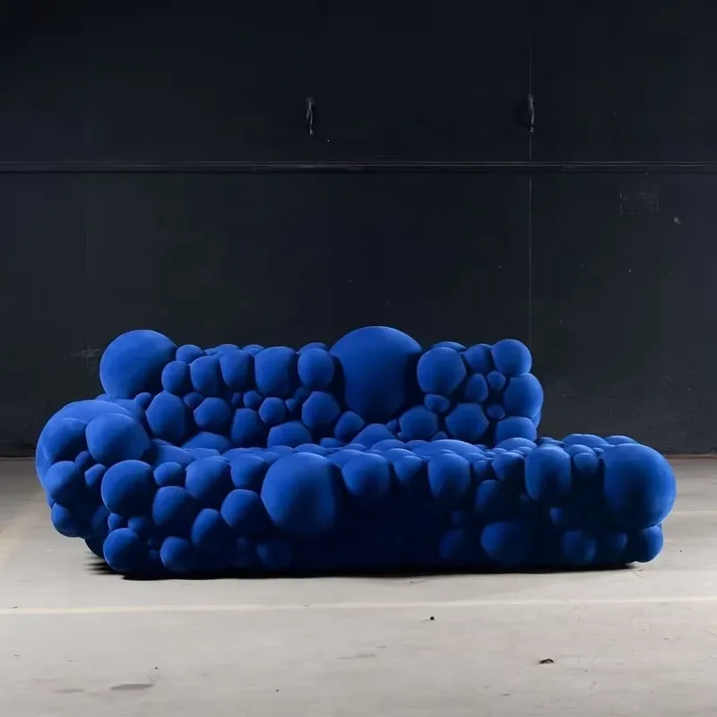 Modern Cotton Fabric Molecular Ball Bubble Sofa Set Living Villa High Quality Styling Contemporary Bedroom Decor Wood