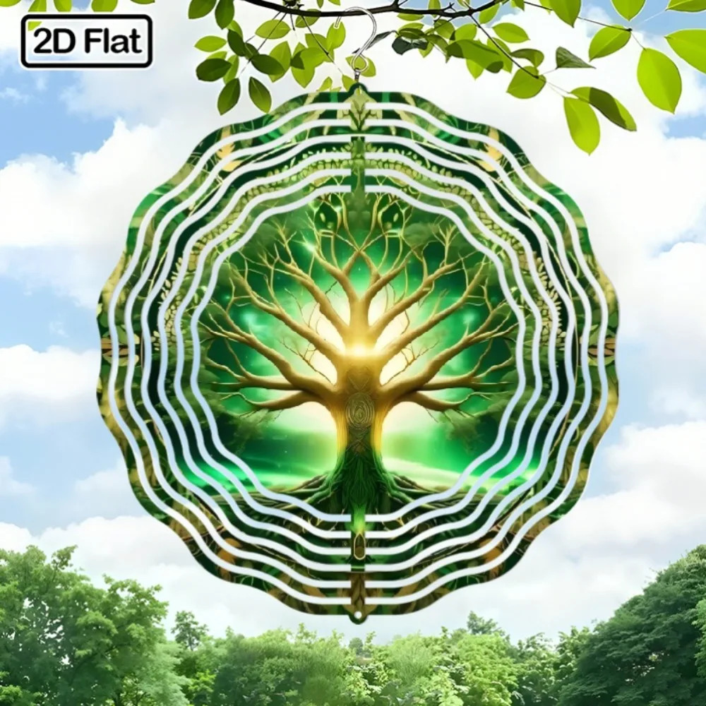 

Solar Glowing Wind Chimes 360 Rotating Garden Lantern Outdoor Decor Easter Gift Magic Tree Yard Art