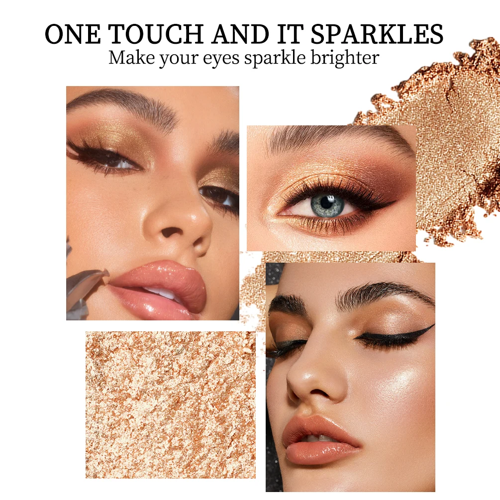 QIBEST 8 Colors Eye Shadow Stick Makeup Sets Shimmer Glitter Dimensional Natural Without Taking Off Eyeshadow Cosmetics Kits