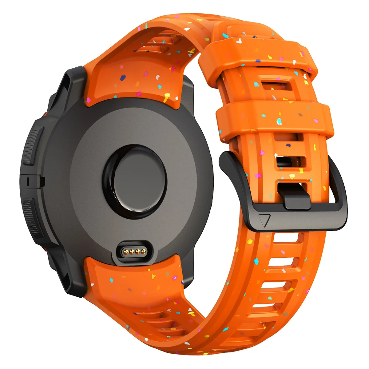 Ремешок с цветными фрагментарными принтами, совместимый с Garmin Instinct 3, 50 мм, 45 мм, мягкий спортивный силиконовый ремешок для Instinct 3, 45/50 мм