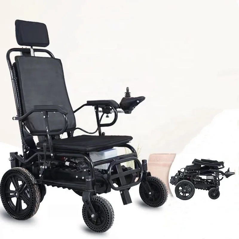 Electric Climbing Machine, Rehabilitation Treatment for Disabled Elderly, Sturdy and Durable Tracks, Foldable and Portable