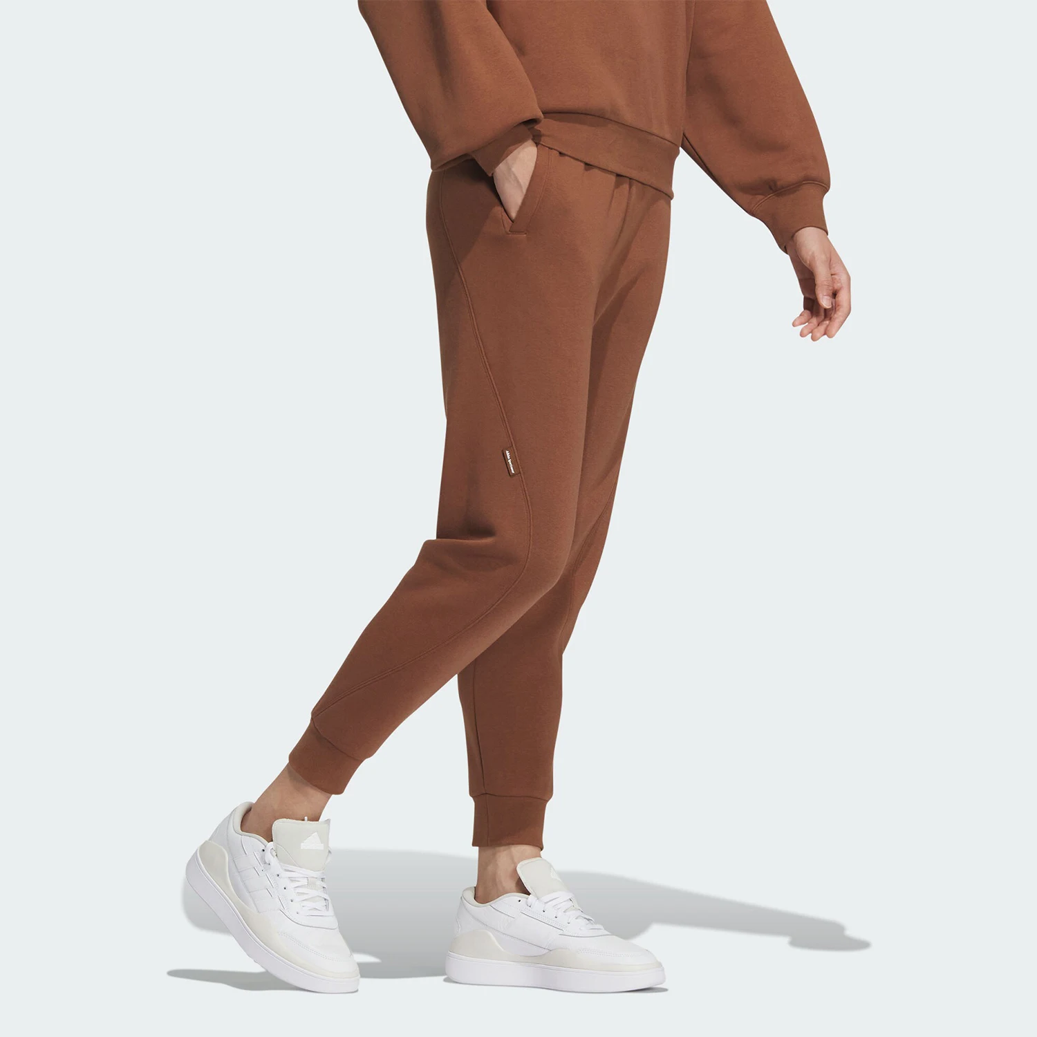 Pantalones deportivos informales con forro polar estilo Maillard genuino Adidas para mujer IX6789