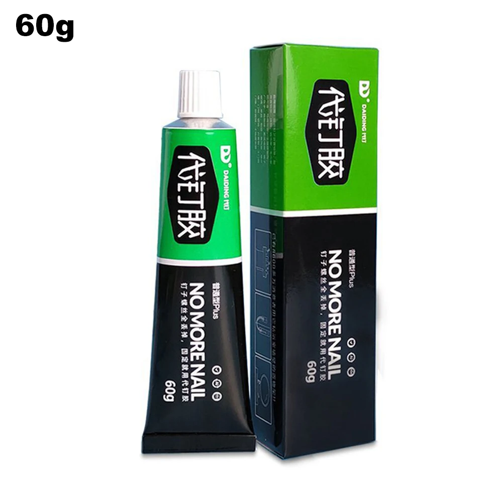 30/60g All-purpose Glue Quick Drying Glue Strong Adhesive Sealant Fix Glue Nail Free Adhesive for Plastic Glass Metal Ceramic