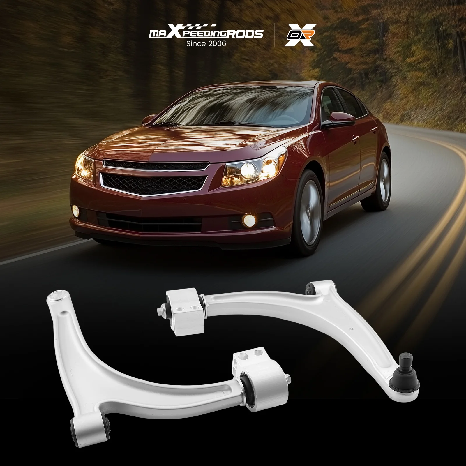 Set of 2 Front Lower Control Arms For Pontiac G6 2005 2006 2007-2010 Saturn Aura